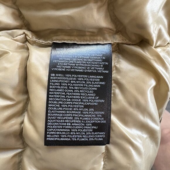 The North Face Mountain Range Down Parka Coat Khaki Stone Sz XXL NWT $400 - Picture 16 of 16